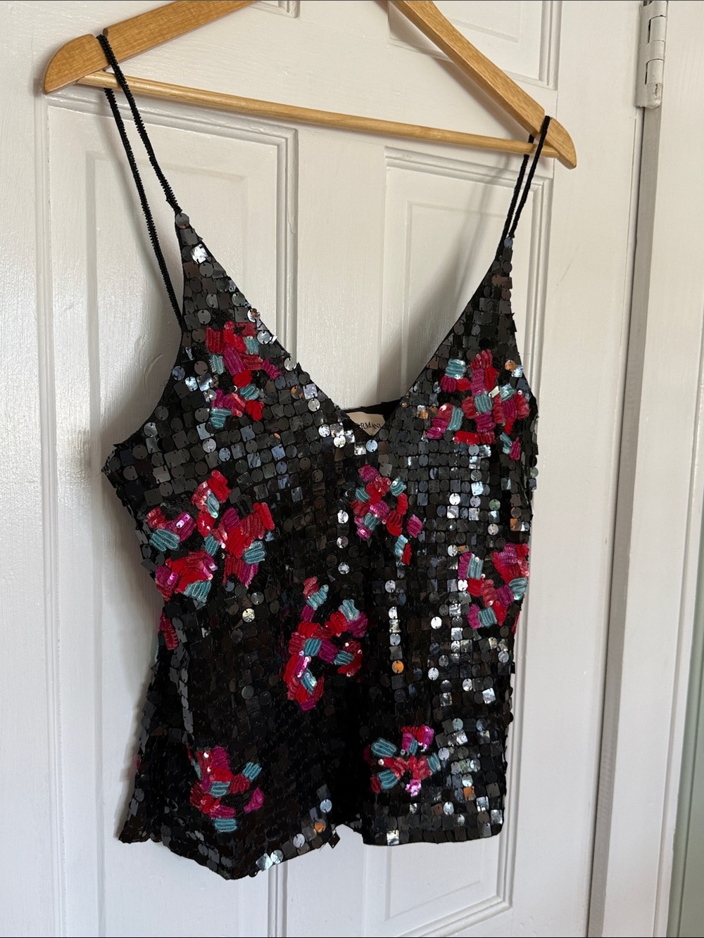 Vintage 2001 Emporio Armani Archival Sequin Camisole Top